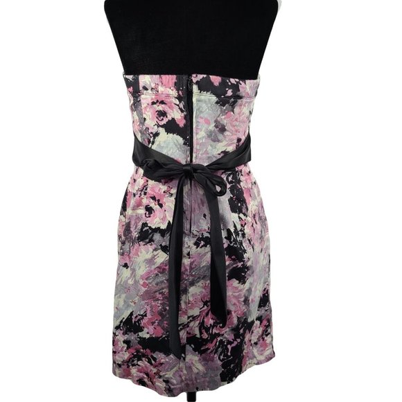 SPEECHLESS Black Pink & White Abstract Dress sz 9 - Picture 5 of 6